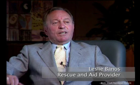 Leslie Banos Holocaust education and rescuing people