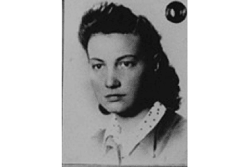 Photo used in false identification card issued in name of Stanislawa Wachalska, that was used by Feigele Peltel (now Vladka Meed) while serving as a courier for the Jewish underground in Warsaw. Credit: United States Holocaust Memorial Museum Photo Archives #02325B, courtesy of Benjamin (Miedzyrzecki) Meed
